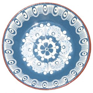Dark Blue White Struma Plate