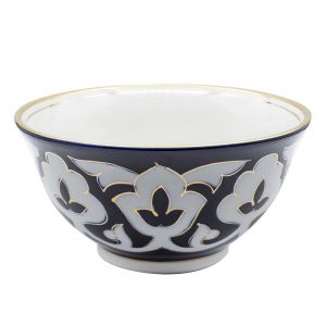 Pahta Blue, White, and Gold Bowl